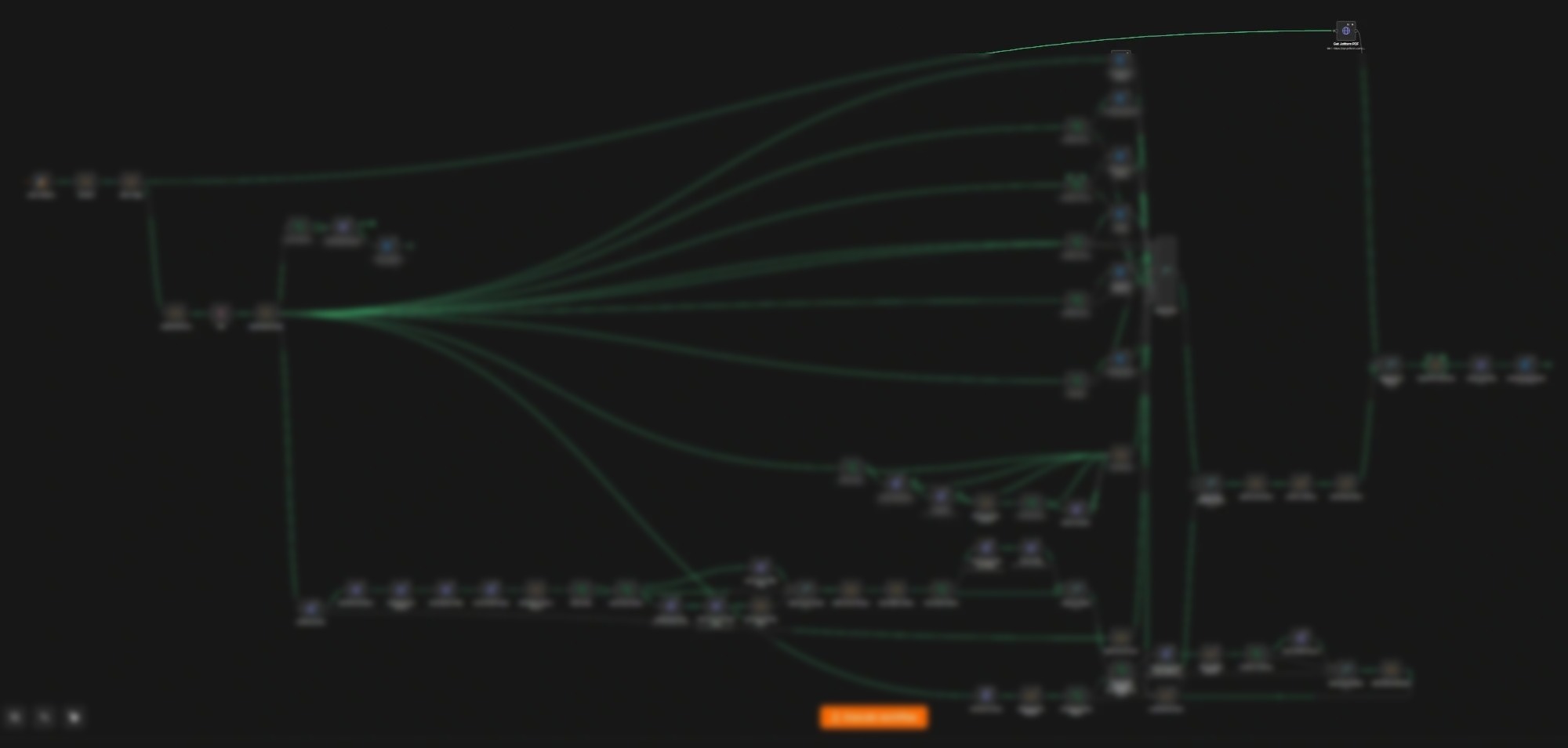 Offboarding workflow, replayed as a live run.